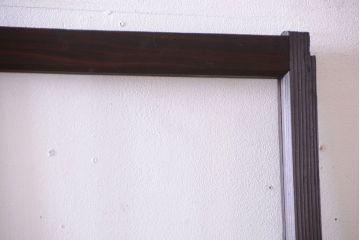 和製アンティーク　レトロなガラス戸2枚セット