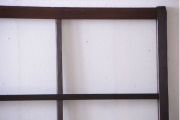 和製アンティーク　レトロなガラス戸2枚セット