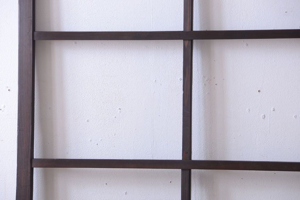 和製アンティーク　レトロなガラス戸2枚セット