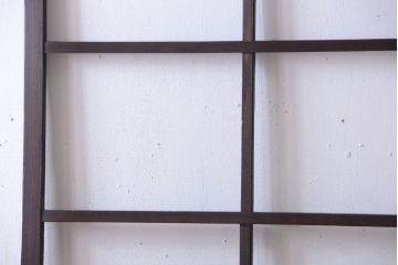 和製アンティーク　レトロなガラス戸2枚セット