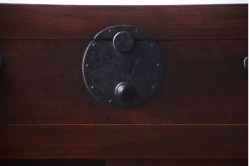 アンティーク家具　古民具・骨董　明治〜大正　古い木が味わい深い小ぶりな帳場箪笥
