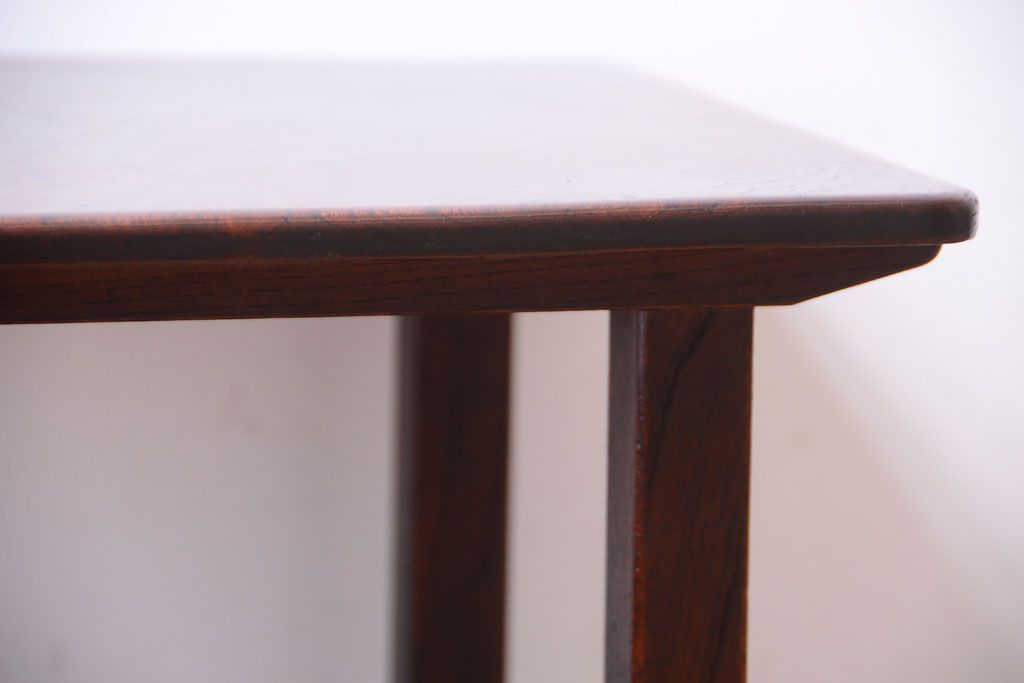 アンティーク雑貨　古民具・骨董　欅材玉杢!シンプルなサイドテーブル(花台)