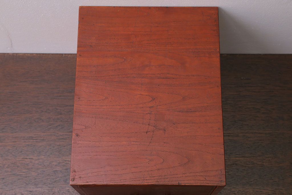 アンティーク家具　和製アンティーク　古い木製の1杯小引き出し