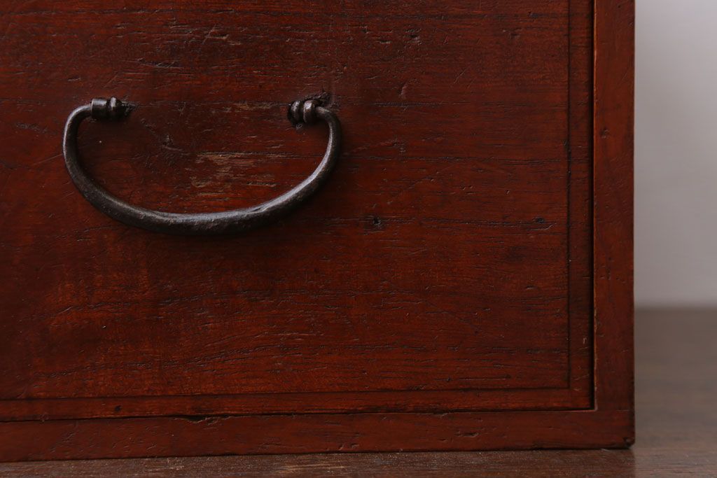 アンティーク家具　和製アンティーク　古い木製の1杯小引き出し