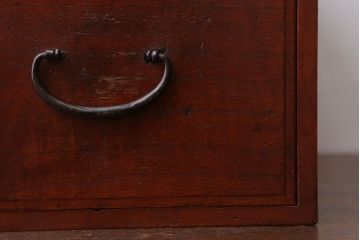 アンティーク家具　和製アンティーク　古い木製の1杯小引き出し