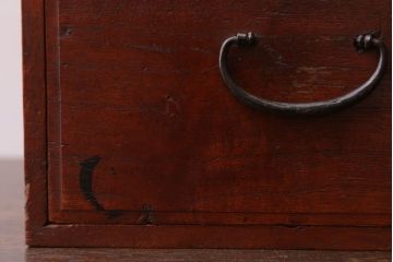 アンティーク家具　和製アンティーク　古い木製の1杯小引き出し