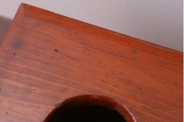 アンティーク雑貨　和製アンティーク　格子戸の古い行火(あんか)