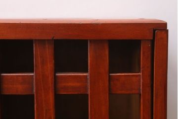 アンティーク雑貨　和製アンティーク　格子戸の古い行火(あんか)