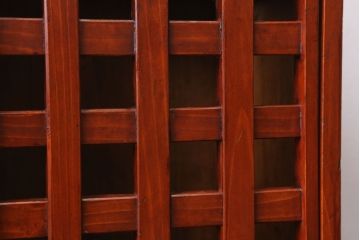 アンティーク雑貨　和製アンティーク　格子戸の古い行火(あんか)