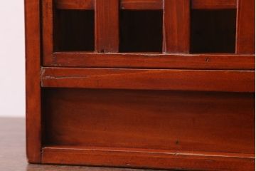 アンティーク雑貨　和製アンティーク　格子戸の古い行火(あんか)