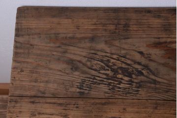 アンティーク雑貨　和製アンティーク　古い木味の平机(電話台・花台)