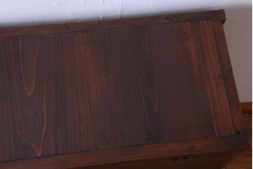 アンティーク家具　和製アンティーク　古い木のパタパタ収納棚(戸棚)