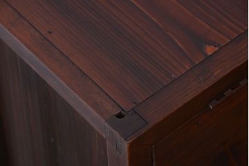 アンティーク家具　和製アンティーク　古い木のパタパタ収納棚(戸棚)