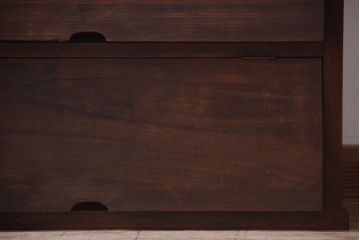 アンティーク家具　和製アンティーク　古い木のパタパタ収納棚(戸棚)