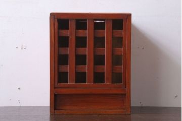 アンティーク雑貨　和製アンティーク　格子戸の古い行火(あんか)(2)