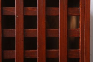 アンティーク雑貨　和製アンティーク　格子戸の古い行火(あんか)(2)