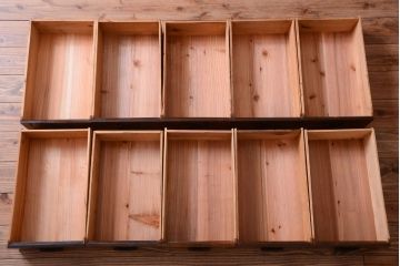 アンティーク家具　古民具・骨董　昇り引き出し付き!六尺水屋箪笥(近江水屋箪笥、食器棚)