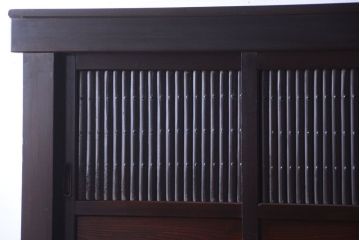 アンティーク家具　古民具・骨董　昇り引き出し付き!六尺水屋箪笥(近江水屋箪笥、食器棚)