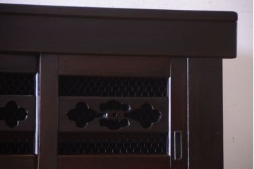 アンティーク家具　古民具・骨董　昇り引き出し付き!六尺水屋箪笥(近江水屋箪笥、食器棚)