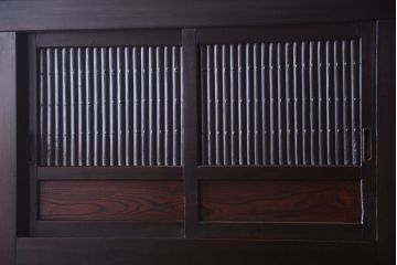 アンティーク家具　古民具・骨董　昇り引き出し付き!六尺水屋箪笥(近江水屋箪笥、食器棚)