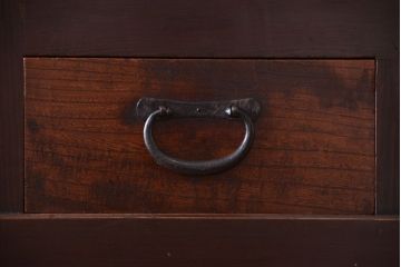 アンティーク家具　古民具・骨董　昇り引き出し付き!六尺水屋箪笥(近江水屋箪笥、食器棚)