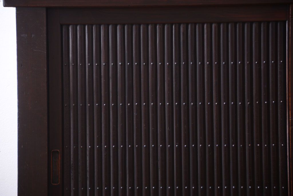 アンティーク家具　古民具・骨董　昇り引き出し付き!六尺水屋箪笥(近江水屋箪笥、食器棚)