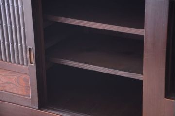 アンティーク家具　古民具・骨董　昇り引き出し付き!六尺水屋箪笥(近江水屋箪笥、食器棚)