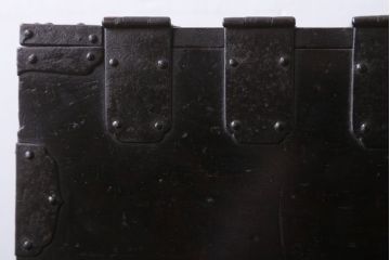 アンティーク雑貨　古民具・骨董　総栗!金具が立派な古い硯箱
