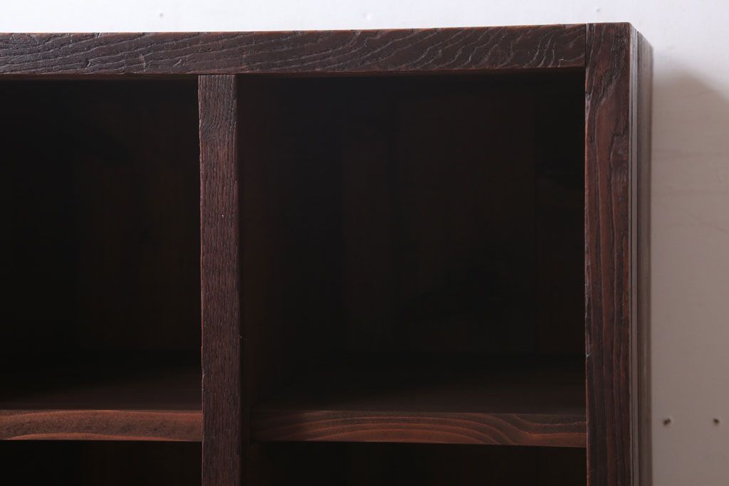 アンティーク家具　和製アンティーク　5杯引き出し付き!マス目収納棚