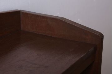 アンティーク家具　 アンティーク　古い木製のシンプルな本棚(飾り棚・ブックシェルフ)