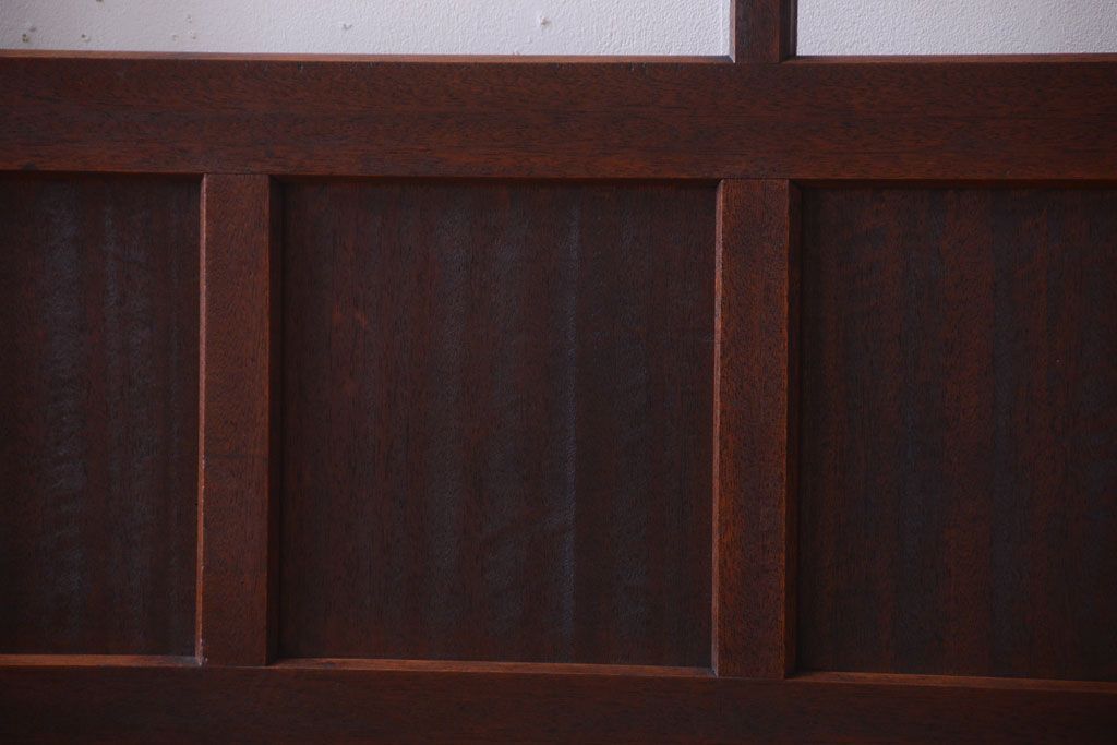 和製アンティーク　ダイヤガラス入り!幅広ガラス戸2枚セット