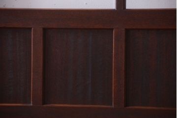 和製アンティーク　ダイヤガラス入り!幅広ガラス戸2枚セット