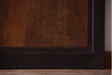 大正ロマン　古い木製の洋風アンティーク板戸2枚セット