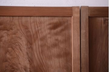 古民具・骨董　明治〜大正　高級品!一枚板の上質な障子帯戸4枚セット