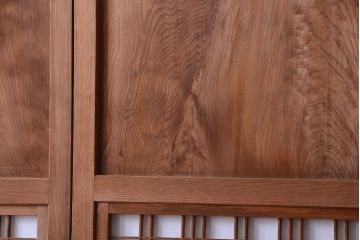 古民具・骨董　明治〜大正　高級品!一枚板の上質な障子帯戸4枚セット