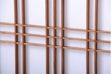 古民具・骨董　明治〜大正　高級品!一枚板の上質な障子帯戸4枚セット