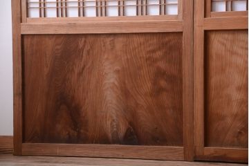古民具・骨董　明治〜大正　高級品!一枚板の上質な障子帯戸4枚セット