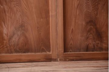 古民具・骨董　明治〜大正　高級品!一枚板の上質な障子帯戸4枚セット