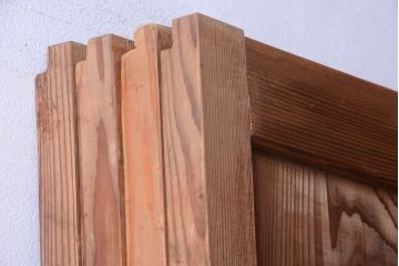 古民具・骨董　明治〜大正　高級品!一枚板の上質な障子帯戸4枚セット