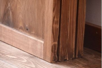 古民具・骨董　明治〜大正　高級品!一枚板の上質な障子帯戸4枚セット