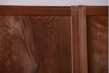 古民具・骨董　明治〜大正　高級品!一枚板の上質な障子帯戸4枚セット