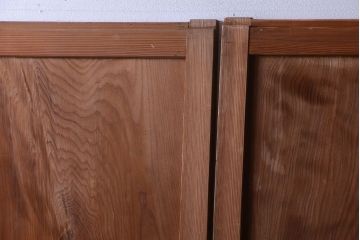 古民具・骨董　明治〜大正　高級品!一枚板の上質な障子帯戸4枚セット