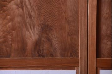 古民具・骨董　明治〜大正　高級品!一枚板の上質な障子帯戸4枚セット