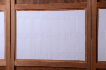 古民具・骨董　明治〜大正　高級品!一枚板の上質な障子帯戸4枚セット