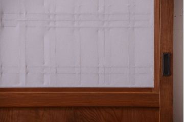 古民具・骨董　明治〜大正　高級品!一枚板の上質な障子帯戸4枚セット