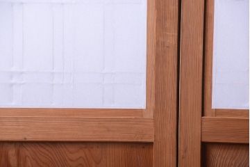 古民具・骨董　明治〜大正　高級品!一枚板の上質な障子帯戸4枚セット