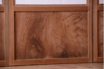 古民具・骨董　明治〜大正　高級品!一枚板の上質な障子帯戸4枚セット