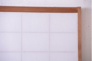 中古　直ガラス障子戸2枚セット(雪見障子戸、引き戸、擦り上げ障子戸、擦上障子戸)(2)