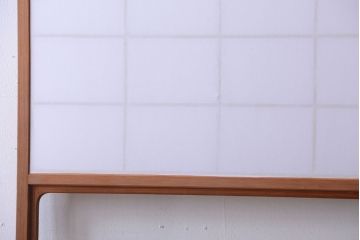 中古　直ガラス障子戸2枚セット(雪見障子戸、引き戸、擦り上げ障子戸、擦上障子戸)(2)