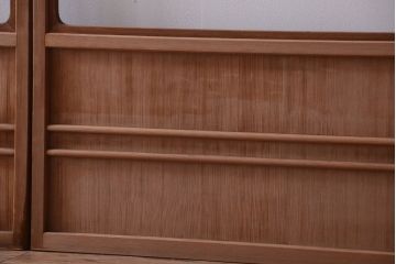 中古　直ガラス障子戸2枚セット(雪見障子戸、引き戸、擦り上げ障子戸、擦上障子戸)(2)
